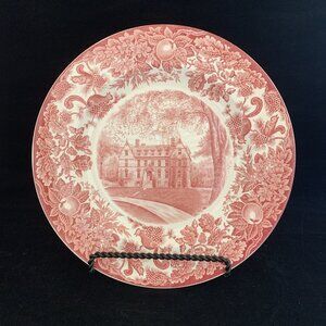Wedgwood Pink St. Paul’s School The Old Upper Dinner Plate 1928 10 3/8” Vintage